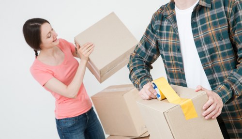 Careful moving of furniture from a Ruislip maisonette