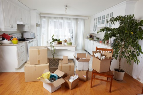 Careful packing and loading of household items for a Ruislip home removal