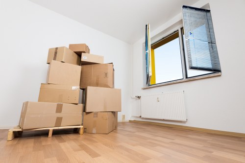 Packing and loading items for a commercial move in Ruislip