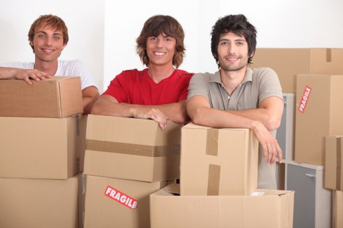 Packed removal van for a Ruislip house or flat move