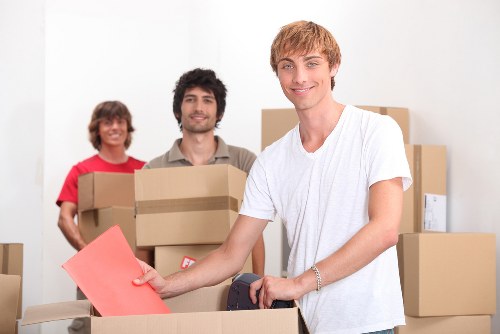 Packing and loading belongings for a house move in Ruislip